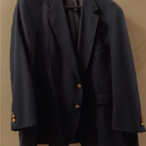 Cross & Winsor Navy Blazer with Gold Buttons